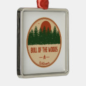 Bull van de Bossen Wilderness Oregon Metalen Ornament (Rechts)