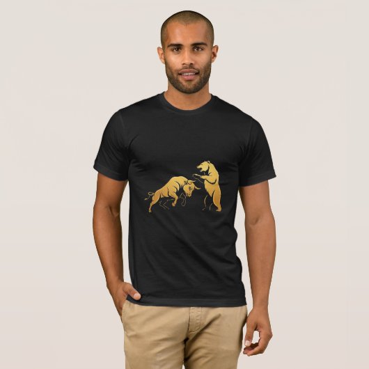 Bull vs Beer Battle - Beurzen & Forex Traders T-shirt (Voorkant volledig)