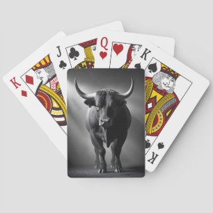 Bull Wildlife Majestic Natuur Life Art Wallpaper Pokerkaarten