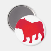 Bull ziet rood magneet (Voorkant / Achterkant)