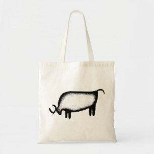 Bull - zwart tote bag