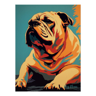 Bulldog 002 - Bruno Pokopen Perfect Poster