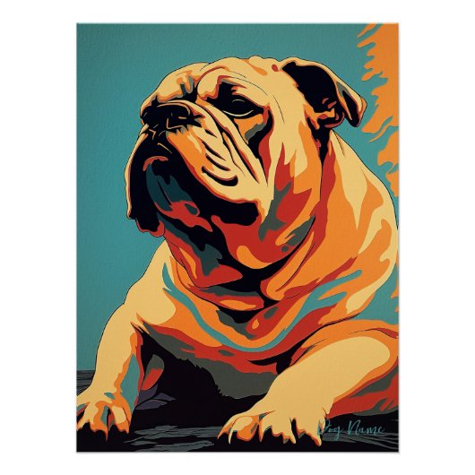 Bulldog 002 - Bruno Pokopen Perfect Poster (Voorkant)