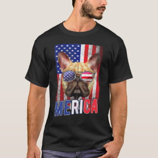 Bulldog 4 juli jongens Kinder zonnebril Usa Puppy T-shirt