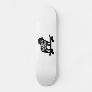 Bulldog aan boord   Skateboarding Dog Silhouette Skateboard