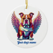 Bulldog Angel Dog Memorial Ornament (Voorkant)