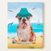 Bulldog anglais sur la plage (Dos)