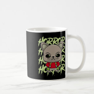 Bulldog anime hond horror occult koffiemok