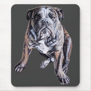 Bulldog Art Mousepad English Bulldog Custom Gifts Muismat