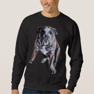 Bulldog Art Shirt anglais Bulldog Sweatshirt