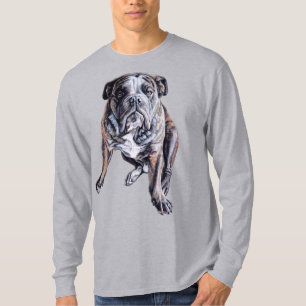 Bulldog Art Shirt Mannen Bulldog T-Shirts