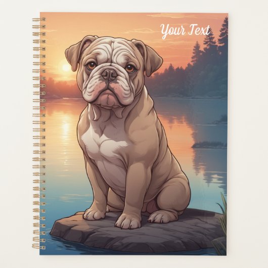 Bulldog au bord du lac (Devant)