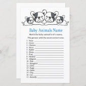 Bulldog Baby Animals Name Game (Voorkant / Achterkant)
