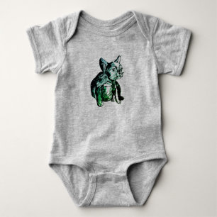 Bulldog Baby Franse Bulldog Baby Football Bodysuit