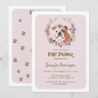 Bulldog Baby Shower