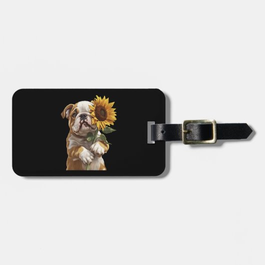 Bulldog  bagagelabel (Voorkant horizontaal)