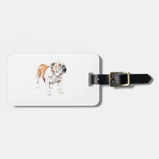 Bulldog Bagagelabel (Voorkant horizontaal)