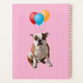 Bulldog Balloons heureux Anniversaire rose (Dos)