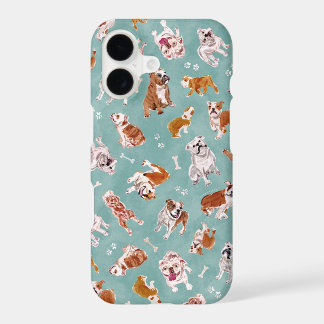 Bulldog Bash Bouledogue Anglais Impression Aquarel