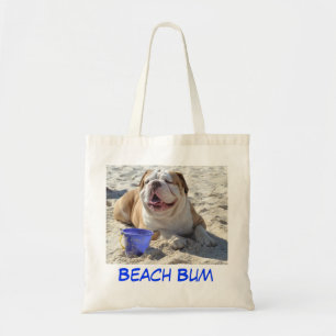 Bulldog Beach Bag Tote Bag