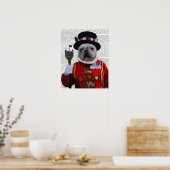 Bulldog Beefeater Poster (Keuken)