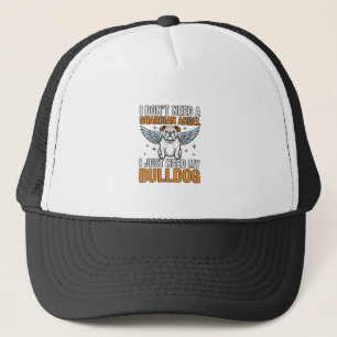 Bulldog Beschermengel Vintage Hond Liefhebber Shir Trucker Pet