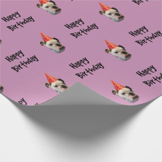 Bulldog Birthday Party Pet Cadeaupapier