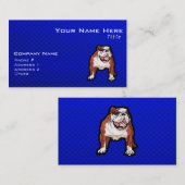 Bulldog; Blauw Visitekaartje (Voorkant / Achterkant)