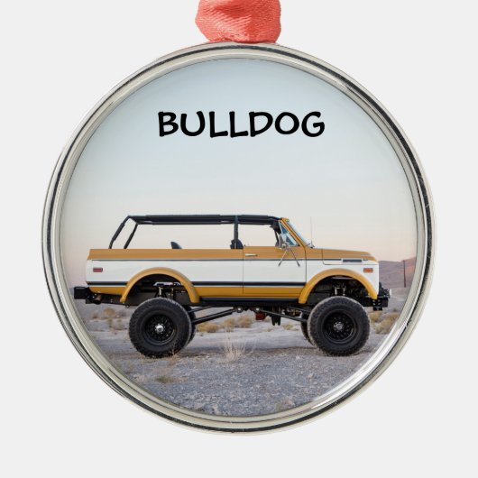 Bulldog Blazer Ornament (Voorkant)