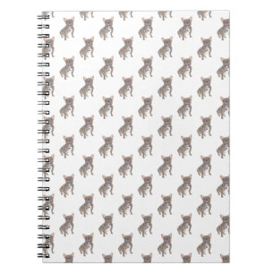 Bulldog (Blue Grey Silver Chocolate Lila) Notitieboek