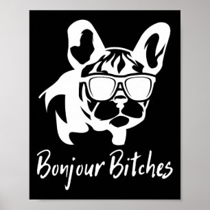 Bulldog Bonjour Es Poster