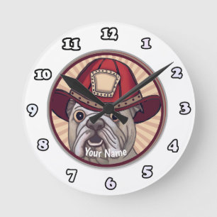 Bulldog brandweerman klok