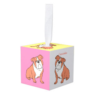 Bulldog Breed Thunder_Cove Kubus Ornament