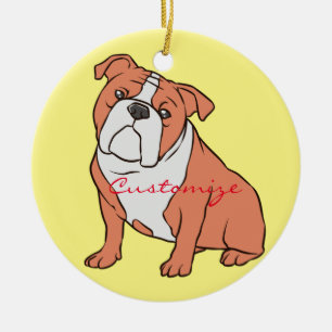 Bulldog Breedte Thunder_Cove Keramisch Ornament