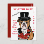 Bulldog Briefkaart (Voorkant / Achterkant)