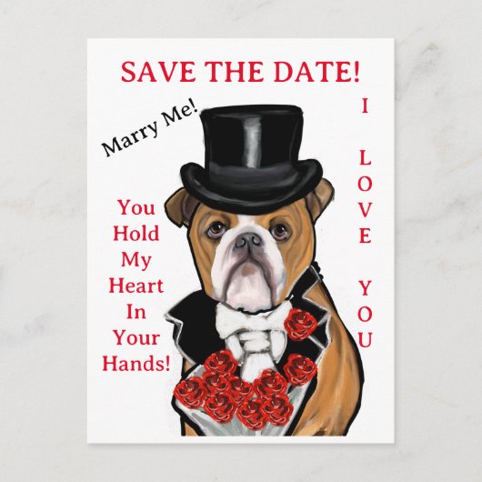 Bulldog Briefkaart (Voorkant)