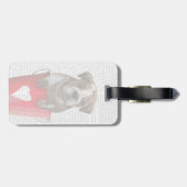 Bulldog Bucket of Love Red Bagagelabel (Achterkant horizontaal)