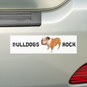 Bulldog Bumpersticker (Op auto)