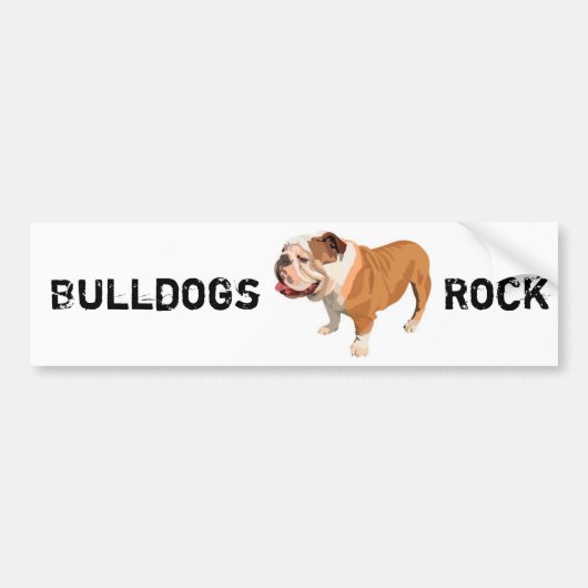 Bulldog Bumpersticker (Voorkant)