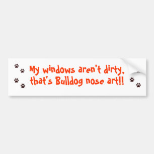 Bulldog bumpersticker
