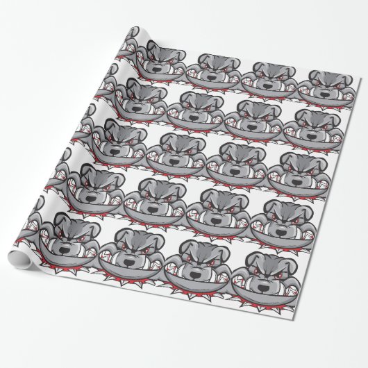 bulldog cadeaupapier (Uitgerold)