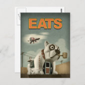 Bulldog Cafe Briefkaart (Voorkant / Achterkant)