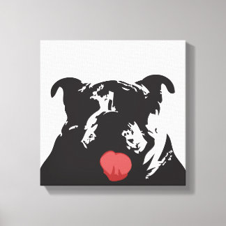 bulldog canvas afdruk