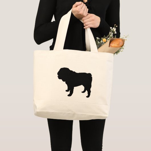 Bulldog Canvas tas (Voorkant (product))