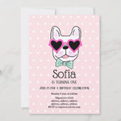 Bulldog, chien, animal de compagnie invitation de  (Devant)