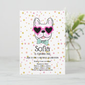 Bulldog, chien, animal de compagnie invitation de  (Debout devant)