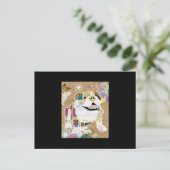 Bulldog Collage Briefkaart (Staand voorkant)