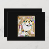 Bulldog Collage Briefkaart (Voorkant / Achterkant)