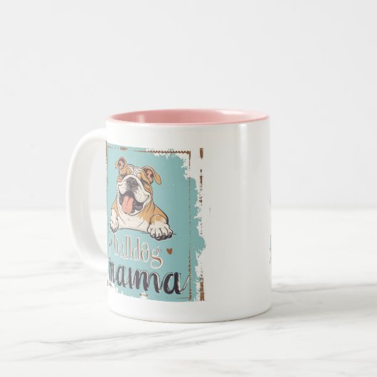 Bulldog cup mug dog lover cup mug (Devant gauche)