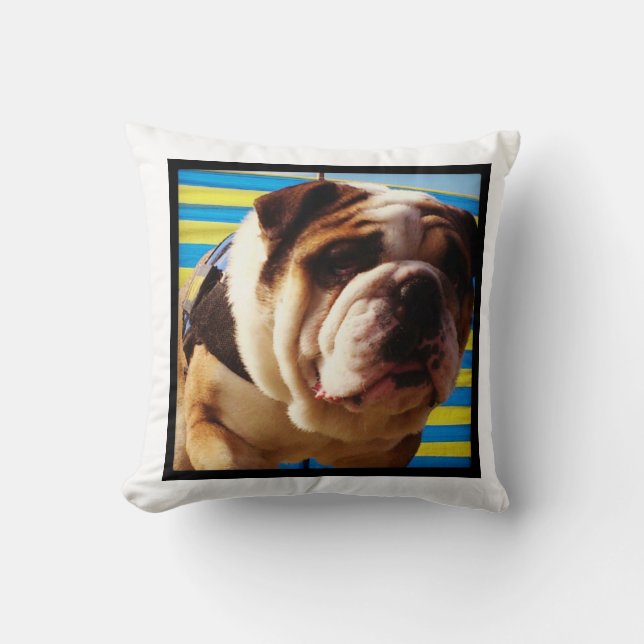 Bulldog Cushion Kussen (Voorkant)